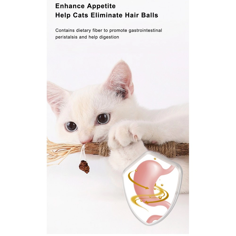 Cat Toys Silvervine Chew Stick Pet Snacks Sticks Natural Stuff with Catnip for Kitten Cats Cleaning Teeth Cat Accessories Katze