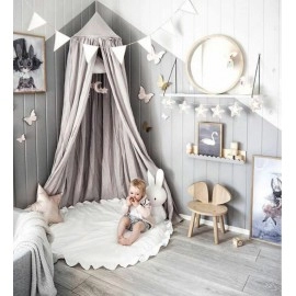 Baby Play Mats Round Floor Soft Cotton Baby Bedding Blanket Lace Crawling Mat Game Pad Toys For Children Room Nursery Decor