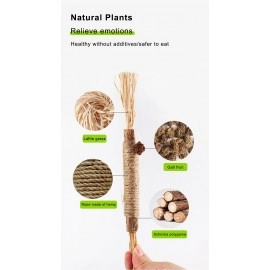 Cat Toys Silvervine Chew Stick Pet Snacks Sticks Natural Stuff with Catnip for Kitten Cats Cleaning Teeth Cat Accessories Katze