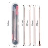Rose Gold 4pcs/set Blackhead Comedone Acne Pimple Belmish Extractor Vacuum Blackhead Remover Tool Spoon for Face Skin Care Tool
