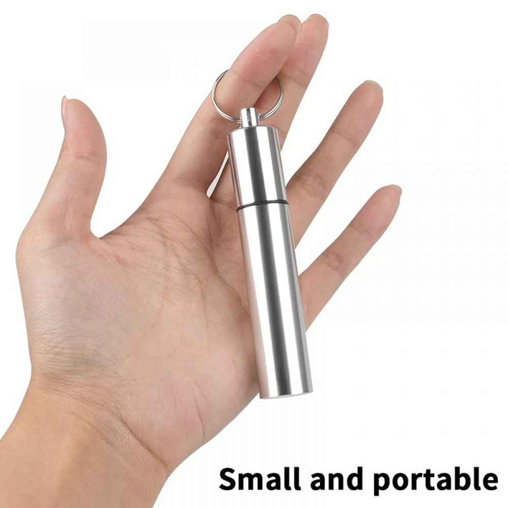 4Pcs/lot Stainless Steel Toothpick Set Tooth Flossing Reusable Toothpicks Portable Toothpick Floss Teeth Cleaner Oral Cleaning