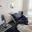 Ins Style Bedding Set Fashion Solid Color Washable Duvet Cover Pillowcases Sheet for Student Dormitory Soft Home Textile