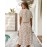 Ladies Polka Dot Print Shirt Dress Women Casual Midi Holiday Summer Dress Female Loose Women Beach Dress Sundress Robe Vestidos